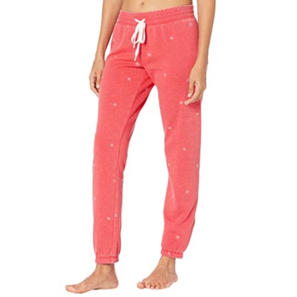 PJ Salvage Pants - PJ Salvage Joyful Spirit Snowflake Jogger XS